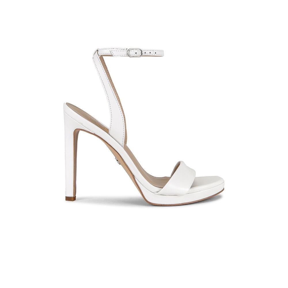 Sam Edelman 'Jade' White Leather Sandal Size 7.5